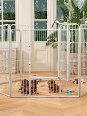 Lords and Labradors Grey 6 Panel Puppy/Dog Play Pen - Image 3 of 4