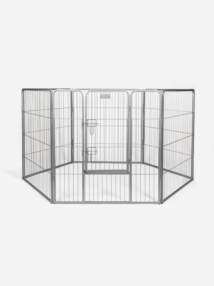 Lords and Labradors Grey 6 Panel Puppy/Dog Play Pen - Image 4 of 4