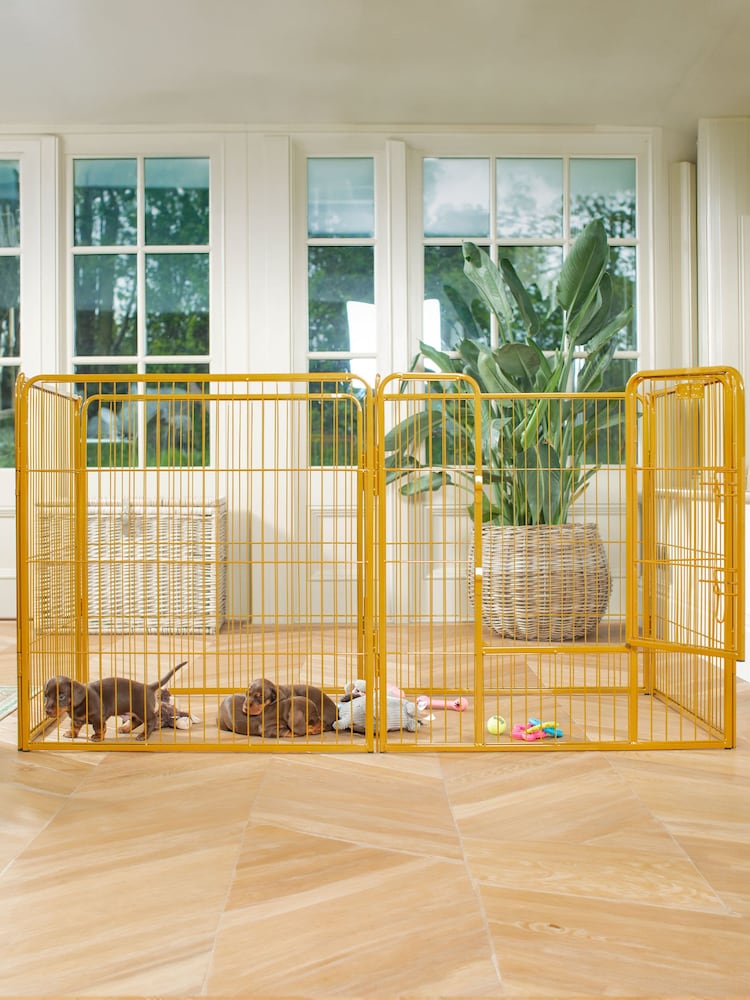 Lords and Labradors Black 6 Panel Puppy/Dog Play Pen - Image 2 of 4