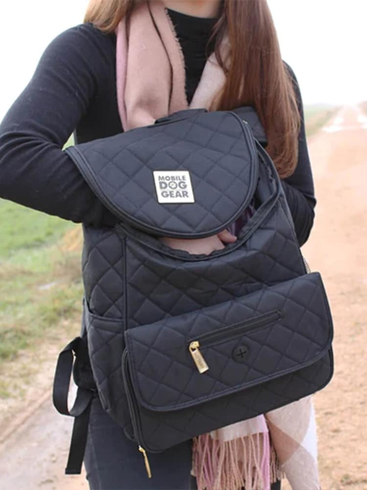 Lords and Labradors Black Weekender Dog Backpack - Image 2 of 6