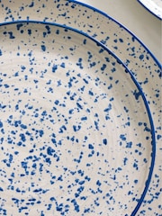 12 Piece Blue Speckle Dinner Set - Image 4 of 5