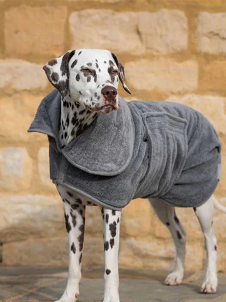Lords and Labradors Grey Dog Drying Coat - Image 1 of 7
