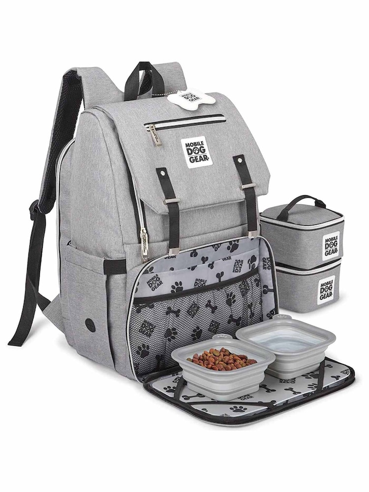 Lords and Labradors Grey Dog Backpack - Image 1 of 4