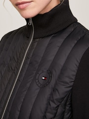 Tommy Hilfiger Leichte, wattierte Jacke aus Strickmix - Bild 3 von 8