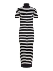 Tommy Hilfiger Blue Cable Knit Sweater Dress - Image 5 of 6