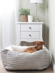 Lords and Labradors Light Grey Essentials Dog Box Bed - Image 1 of 3