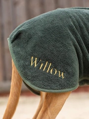 Lords and Labradors Green Dog Drying Coat - Image 5 of 8