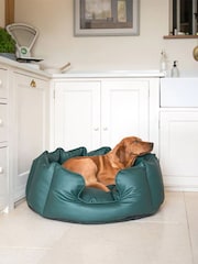 Lords and Labradors Green High Sided Dog Bed Rhino Leather - Image 1 of 4
