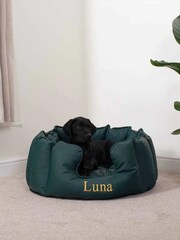 Lords and Labradors Green High Sided Dog Bed Rhino Leather - Image 4 of 4