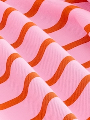 Pink-Orange gestreift - Rundhals-Sweatshirt mit eleganten Streifen - Bild 1 von 6