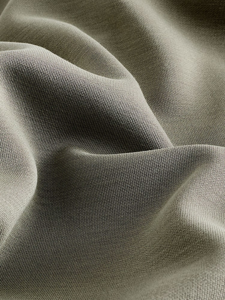 Khaki Green Premium Sleeveless Slash Neck Top - Image 6 of 6