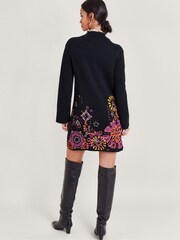 Monsoon Black Embroidered Eve Dress - Image 3 of 5