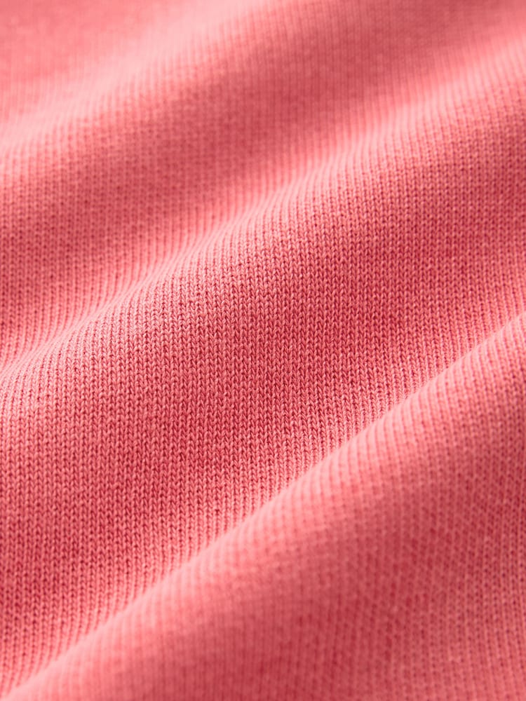 Coral Orange/Red Relaxed Fit Sleeveless Sweat Tank Top - Image 6 of 6