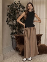 Black Premium Sleeveless Slash Neck Top - Image 2 of 6