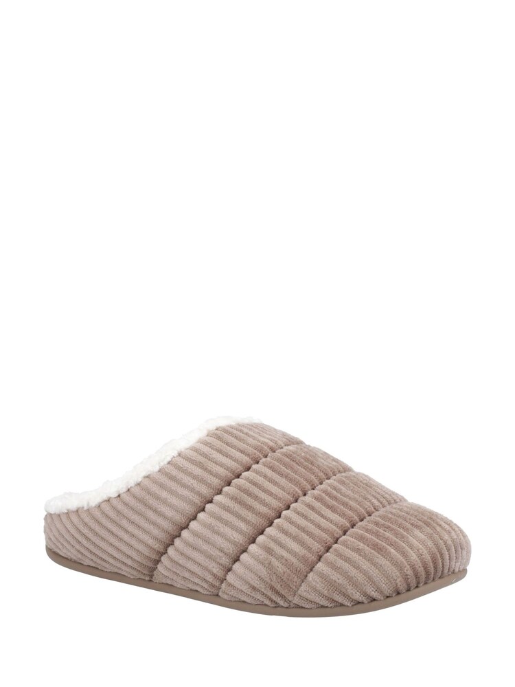 FitFlop Grey Chrissie Corduroy Slippers - Image 2 of 4