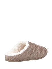 FitFlop Grey Chrissie Corduroy Slippers - Image 3 of 4