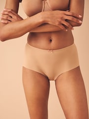 Black / Caramel Nude & Chocolate Nude Midi No VPL Lace Back Briefs 3 Pack - Image 7 of 14