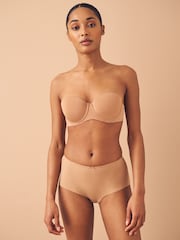 Black / Caramel Nude & Chocolate Nude Midi No VPL Lace Back Briefs 3 Pack - Image 9 of 14