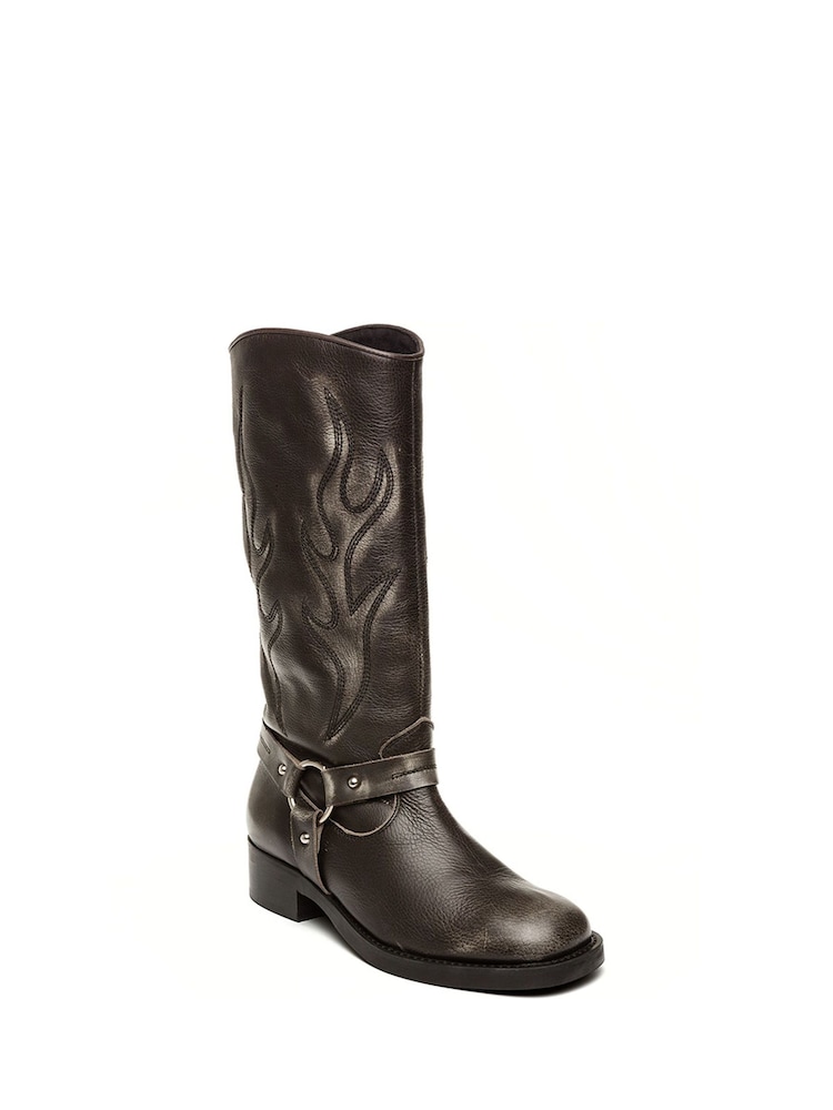 Steve Madden Grey Bloom Western Boots - Image 2 of 4