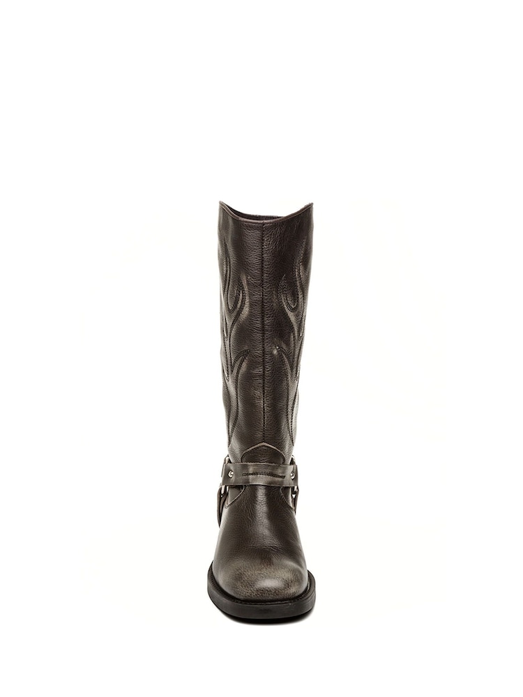 Steve Madden Grey Bloom Western Boots - Image 3 of 4