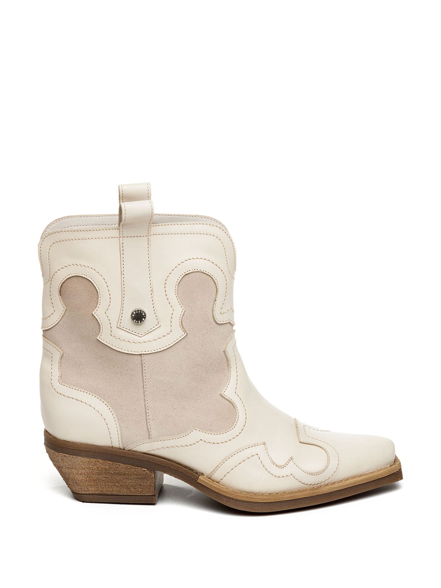 Buy Steve Madden Ecru Waynoa Western Ankle Boots from Next Luxembourg