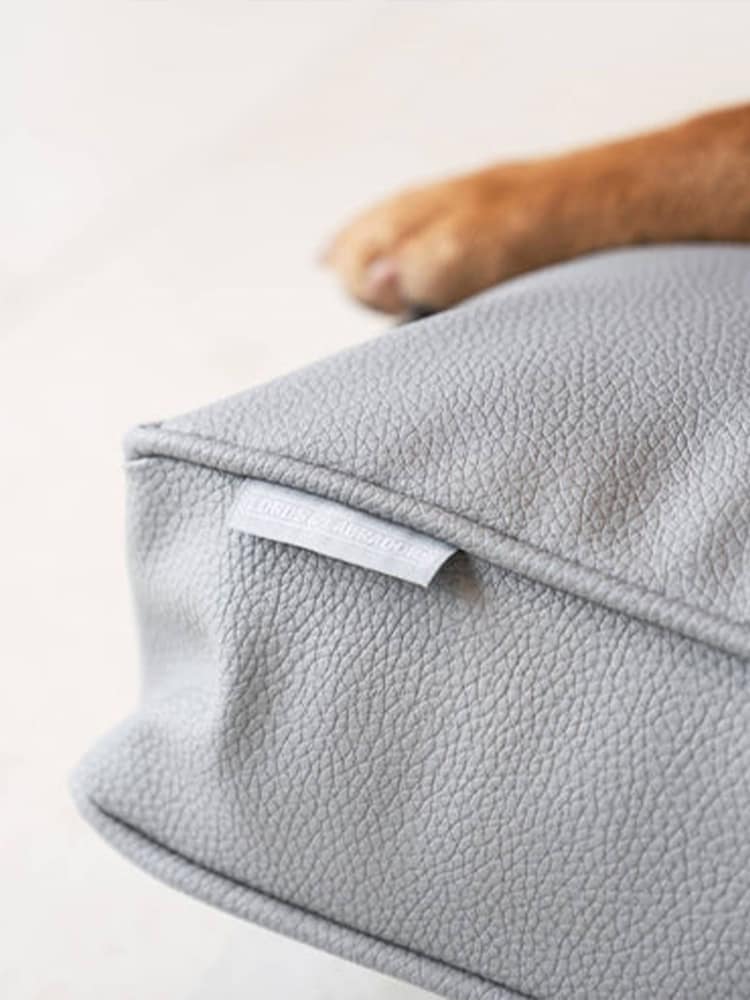 Lords and Labradors Grey Handled Dog Cushion Rhino Leather - Image 6 of 6