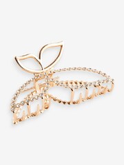 Gold Tone Butterfly Sparkle Hair Claw - Image 4 of 4