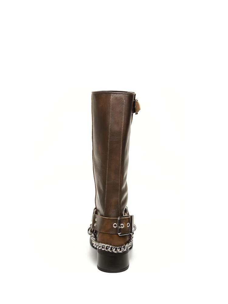 rjava - Steve Madden Beau Mid Calf gležnjarji - Slika 4 iz 4