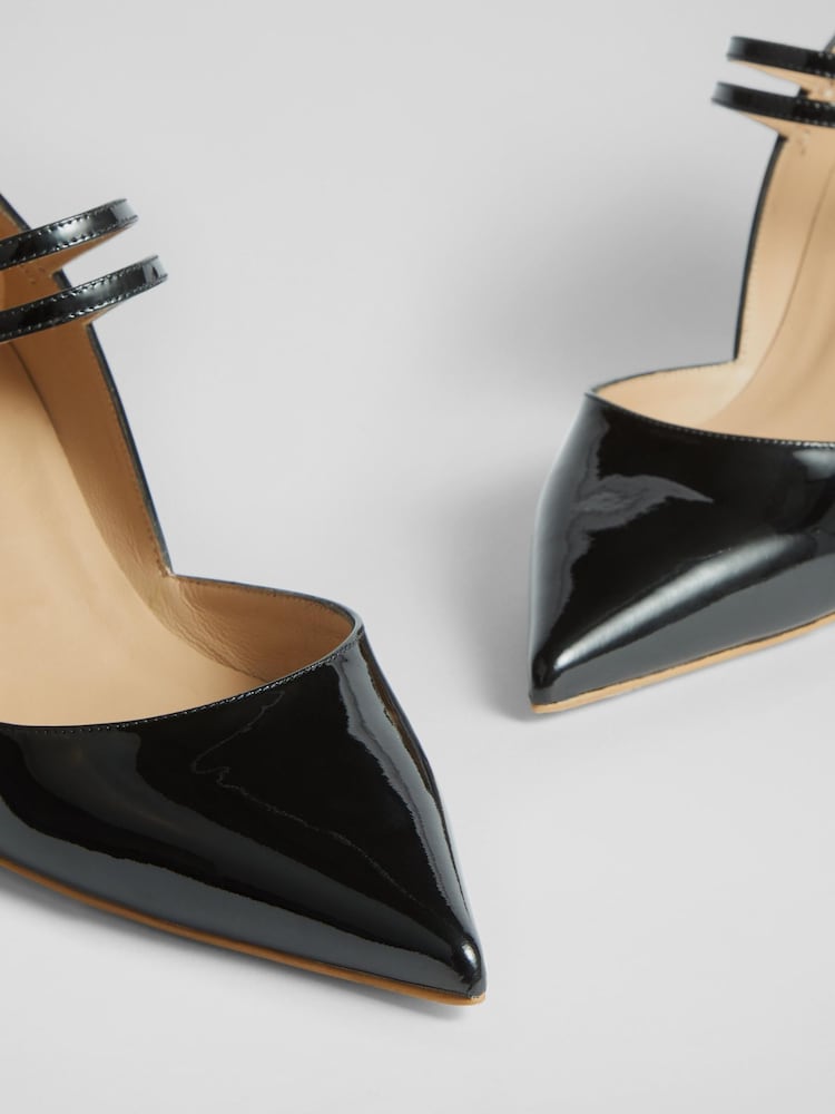 Preto - LK Bennett Patent Savannah Mary Jane Shoes - Imagem 4 de 4
