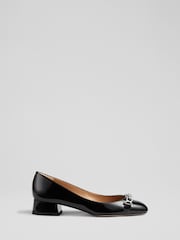 LK Bennett Black Blakely Patent Snaffle Pumps - Image 1 of 4
