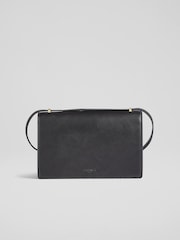 LK Bennett Black Ottie Vegan Leather Shoulder Bag - Image 2 of 3