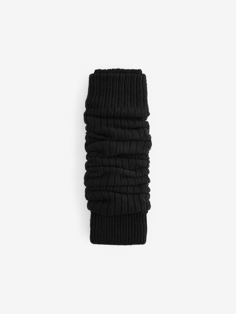 Black Ribbed Leg Warmers 1 Pack - Image 1 of 1