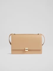 LK Bennett Natural Ottie Vegan Leather Shoulder Bag - Image 1 of 4