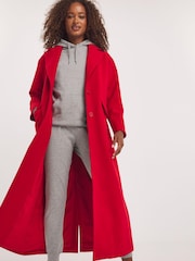 Simply Be Red Faux Fur Maxi Coat - Image 3 of 4