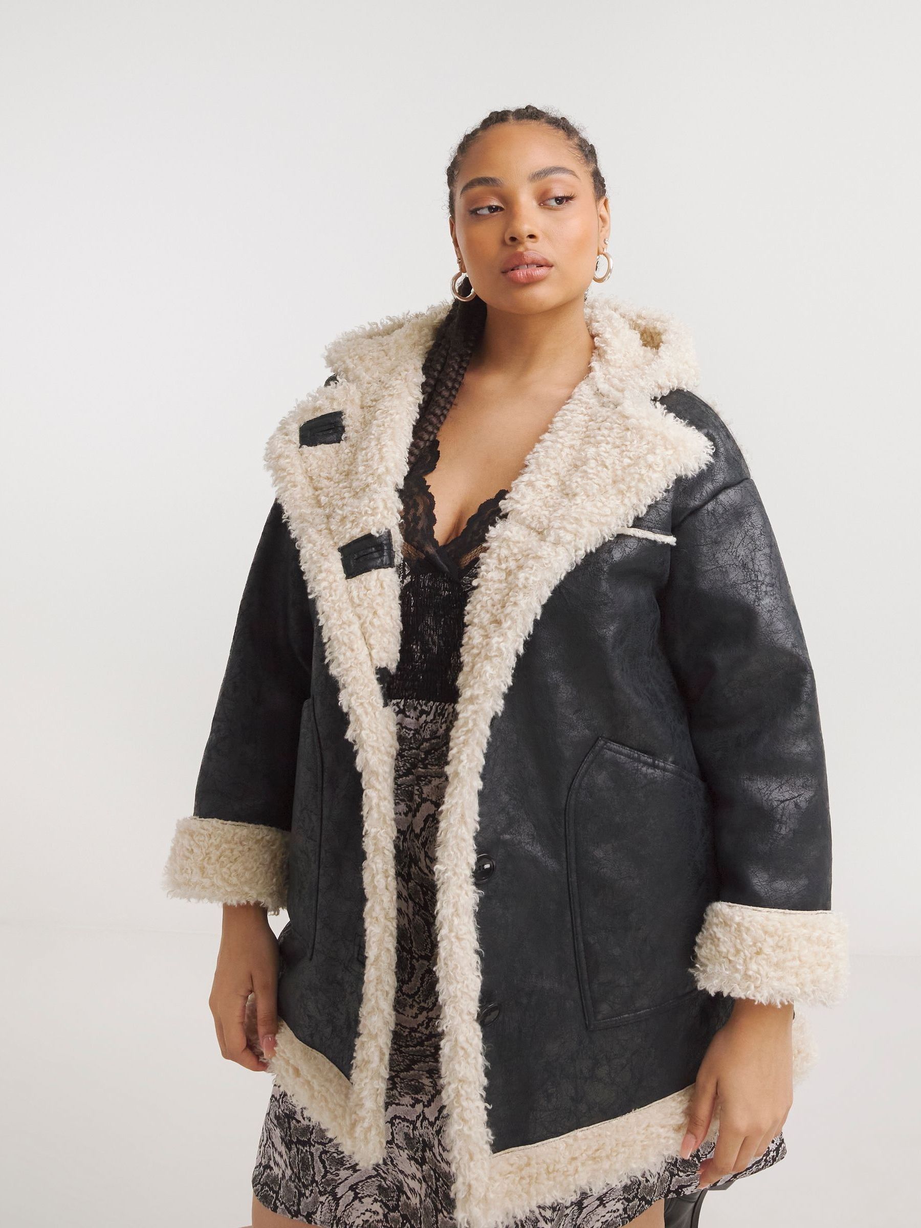 Next aviator coat sale