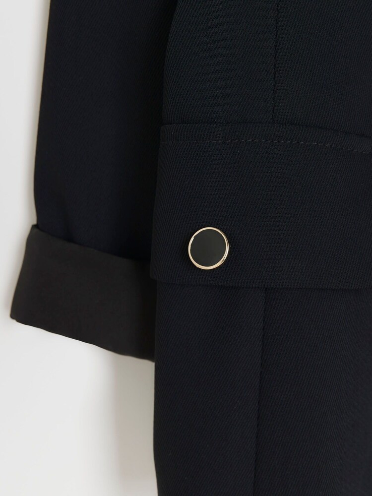 River Island Black Girls Rolled Sleeve Blazer - Image 3 of 3
