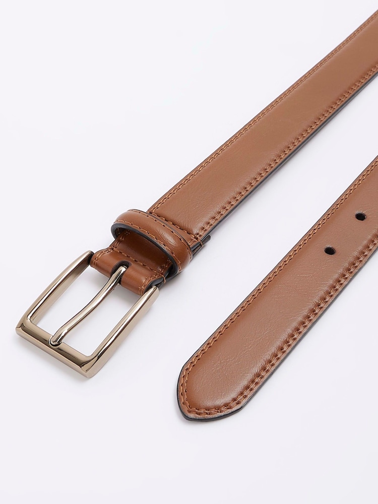River Island Brown Brown Buckle Belt - Image 2 of 2
