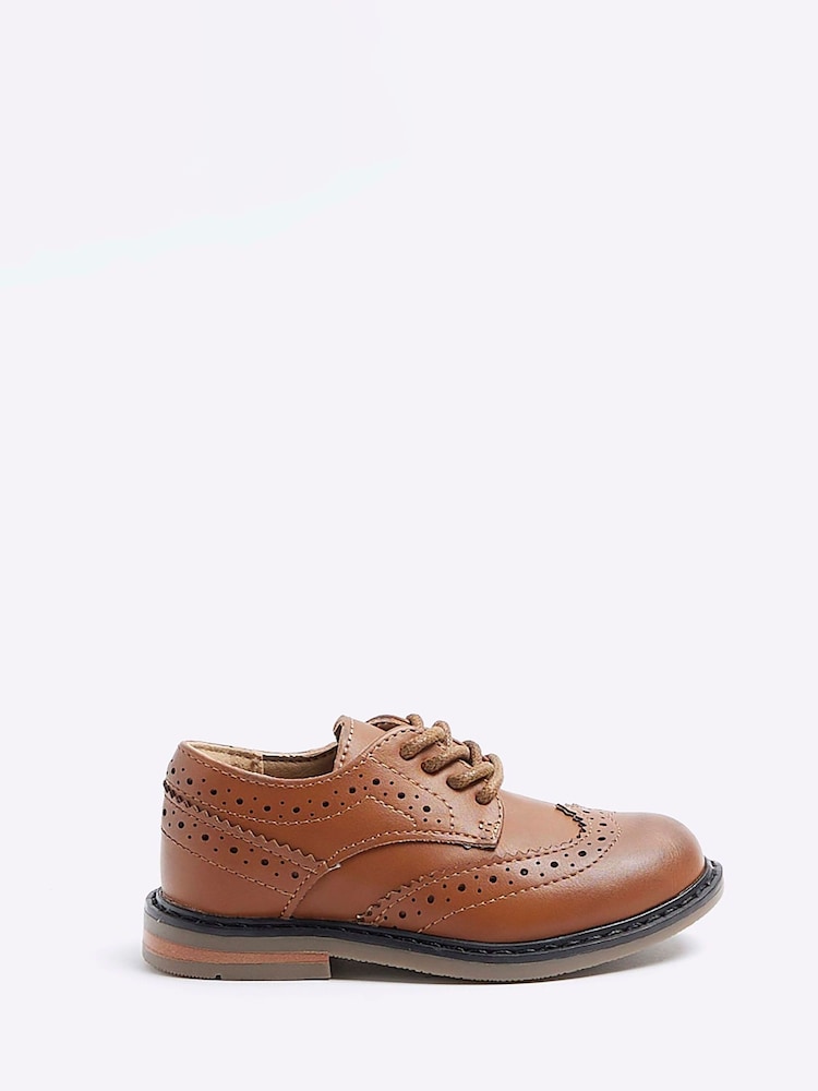 Buy River Island Brown Boys Brogues Shoes from Next Oman