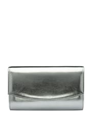 Ravel Silver Clutch Bag with Chain - Image 1 of 4