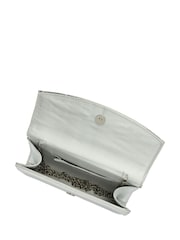 Ravel Silver Clutch Bag with Chain - Image 3 of 4