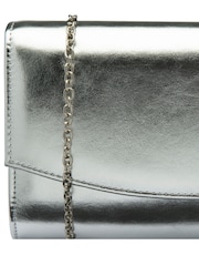 Ravel Silver Clutch Bag with Chain - Image 4 of 4