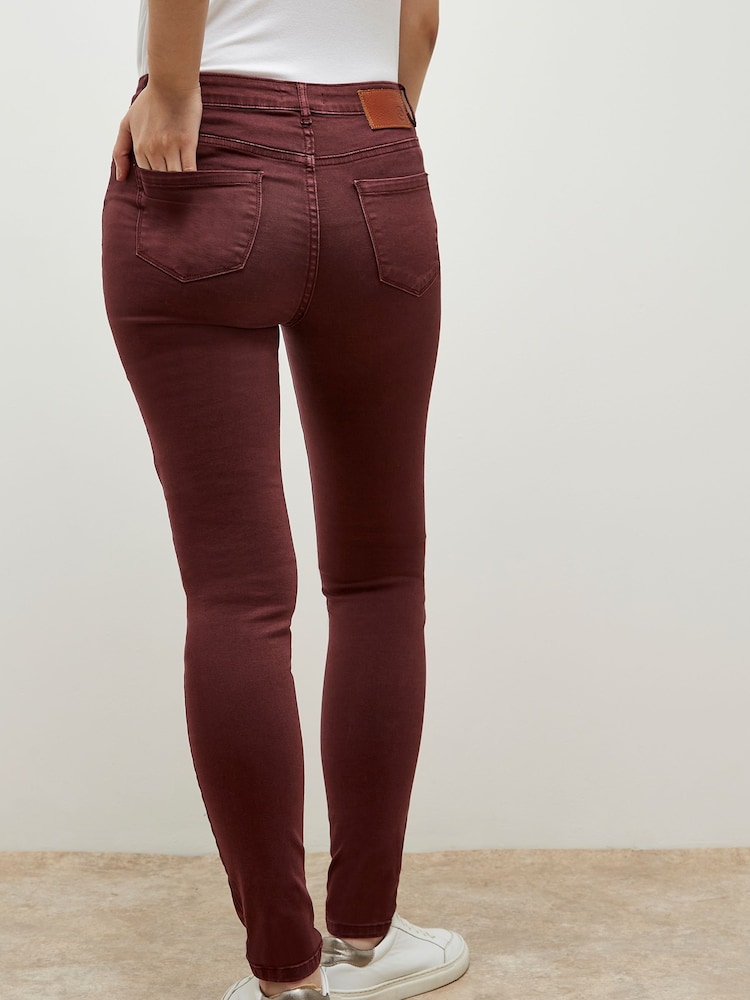 Apricot Red Sienna Raw Denim Skinny Jeans - Image 2 of 5