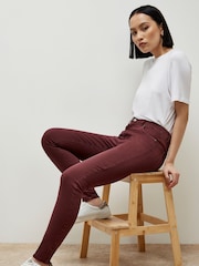 Apricot Red Sienna Raw Denim Skinny Jeans - Image 3 of 5
