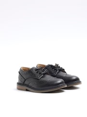 River Island Black Boys Brogue Shoes - Image 3 of 5