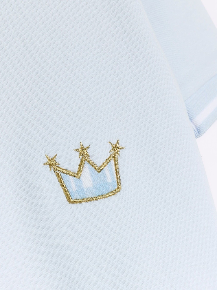 River Island Baby Jungen Little King Schlafanzug - Bild 4 von 4