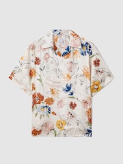 Camisa estampada con cuello cubano Serra de Reiss - Imagen 2 de 7