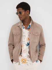 Camisa estampada con cuello cubano Serra de Reiss - Imagen 6 de 7