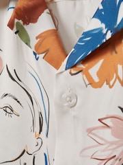 Camisa estampada con cuello cubano Serra de Reiss - Imagen 7 de 7