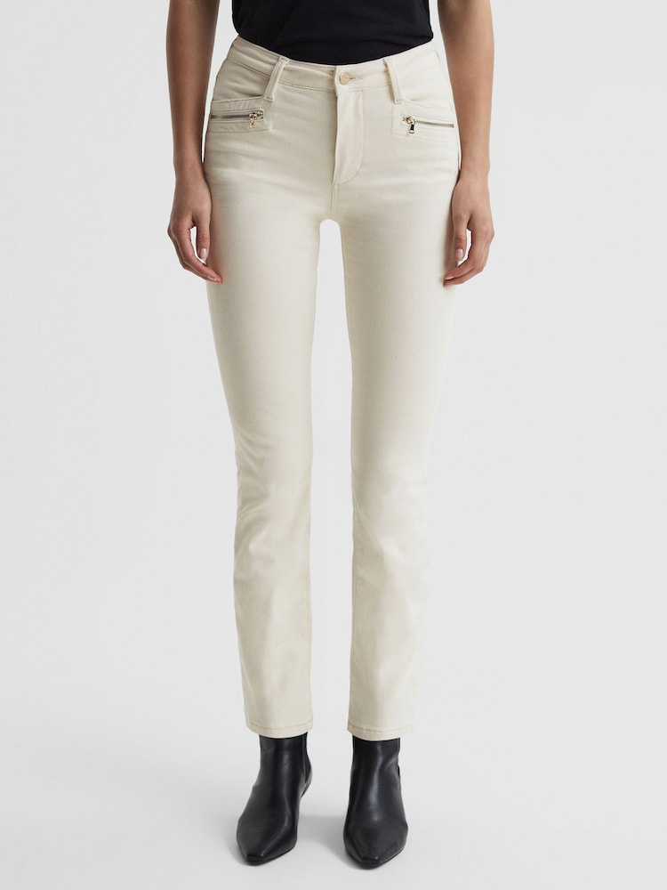 Paige High Rise Straight Leg Jeans - Image 1 of 6
