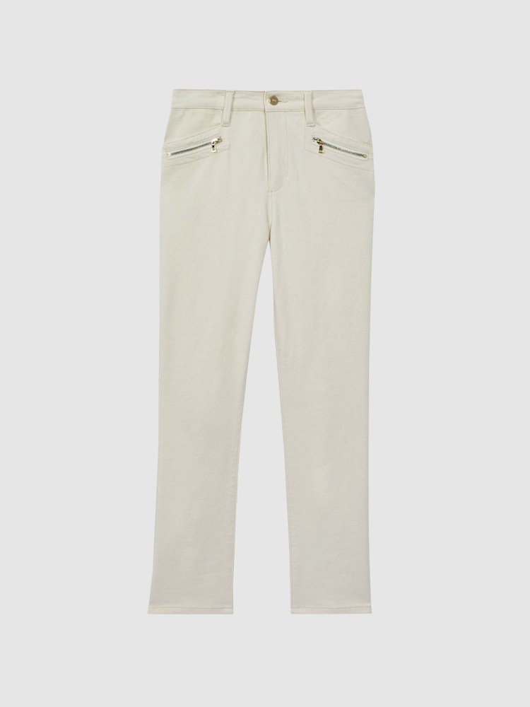 Paige High Rise Straight Leg Jeans - Image 2 of 6